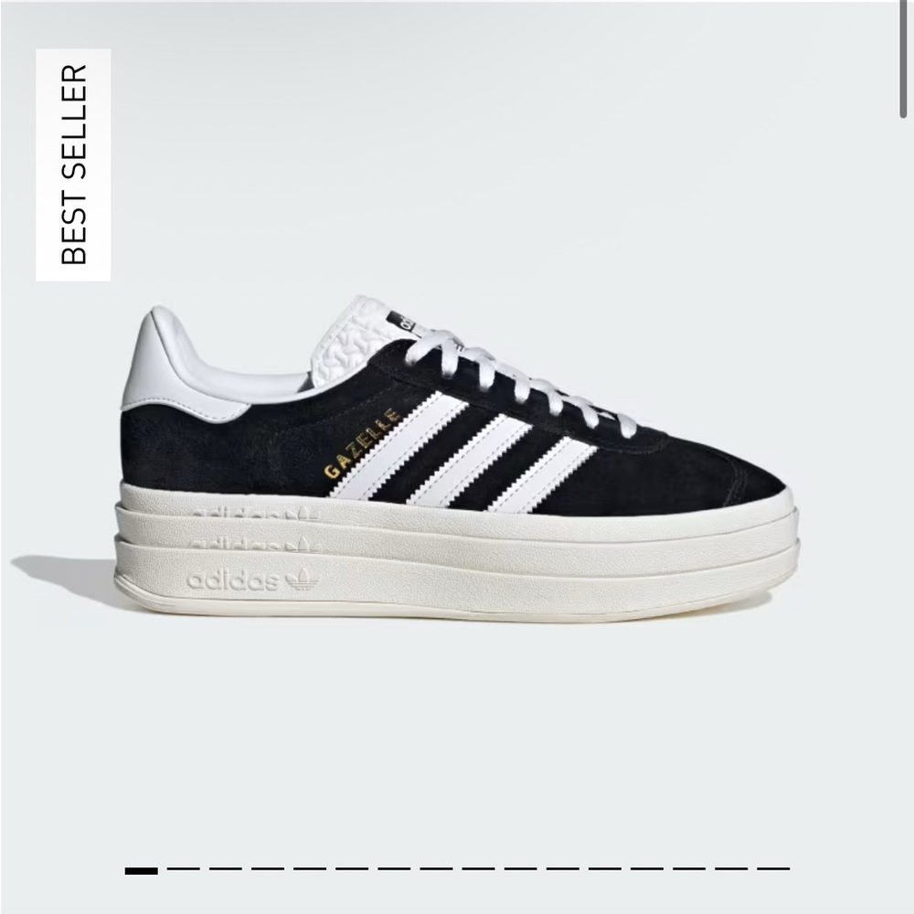 Adidas Women's Gazelle Bold Platform Sneakers in Black and White